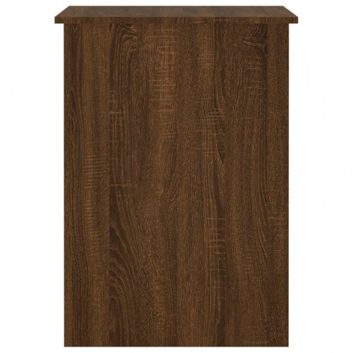 Skrivebord med hylder 100×55×75 cm - brun egetræsfarve