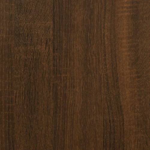Skrivebord med hylder 100×55×75 cm - brun egetræsfarve