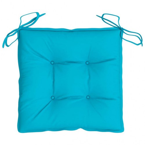 Stolehynder 2 stk. - 50×50×7 cm i oxfordstof, turkis