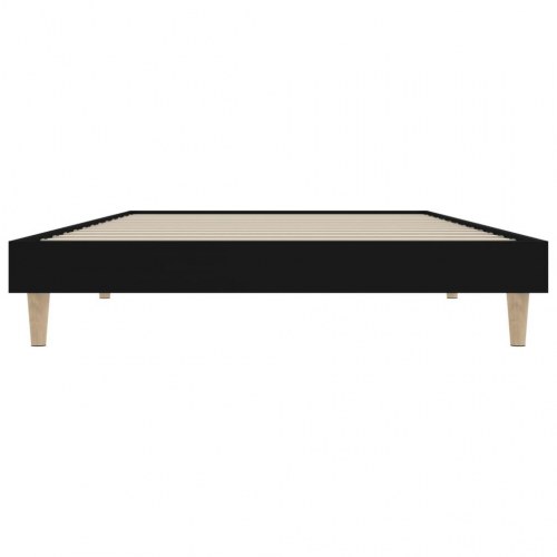 Sengeramme 90x200 cm konstrueret træ sort