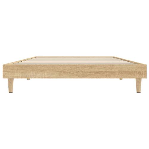 Sengeramme 100x200 cm uden madras konstrueret træ sonoma-eg