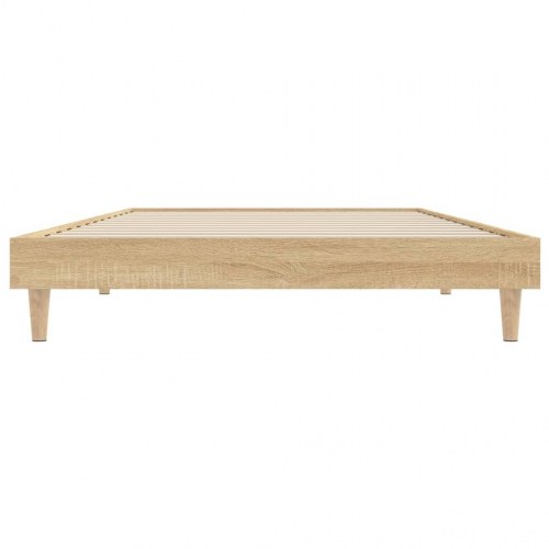 Sengeramme 90x200 cm uden madras konstrueret træ sonoma-eg