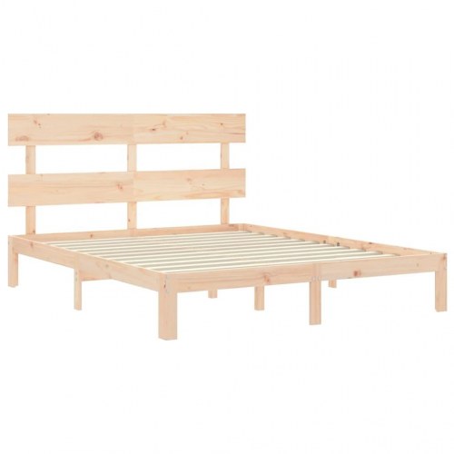 Sengeramme 160x200 cm i massivt fyrretræ - uden madras