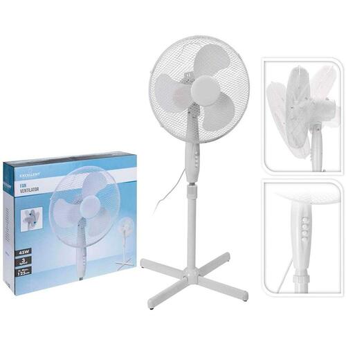 Fritstående ventilator Excellent Electrics 125 x 40 x 60 cm Hvid 45 W