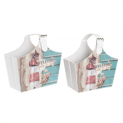 Tidsskriftholder, 40 × 18 × 41 cm, multifarvet, Middelhavet, 2 stk.