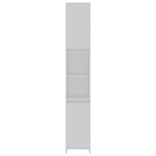 Badeværelsesskab 30x30x183,5 cm spånplade hvid