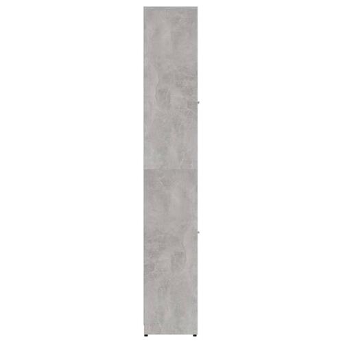 Badeværelsesskab 30x30x183,5 cm spånplade betongrå