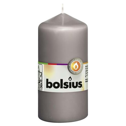 Bolsius bloklys 10 stk. 120 x 58 cm varm grå