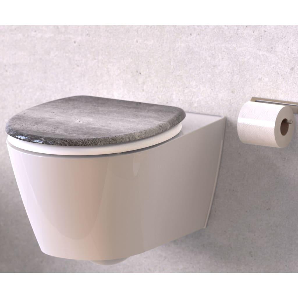 Se SCHÜTTE toiletsæde med soft close-funktion INDUSTRIAL GREY hos Boligcenter.dk
