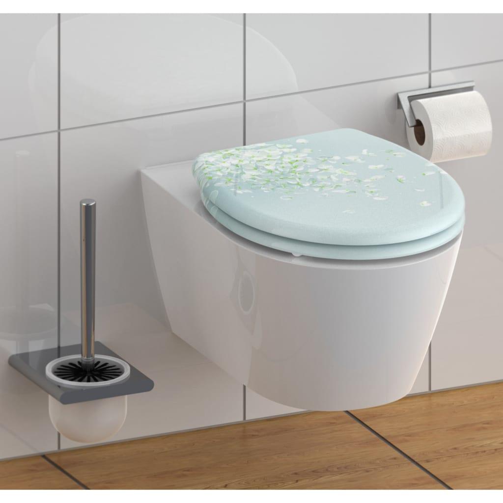 Se SCHÜTTE toiletsæde med soft-close og quick-release FLOWER IN THE WIND hos Boligcenter.dk