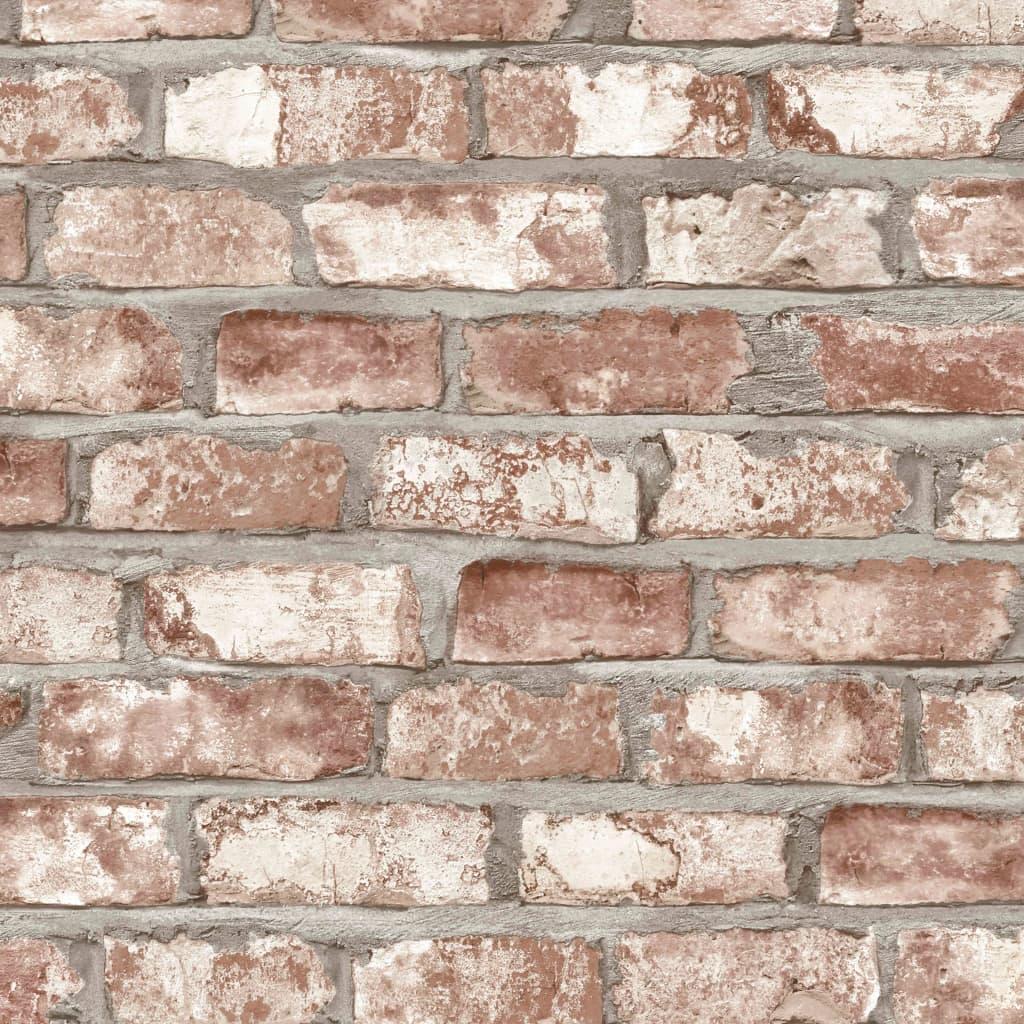 Billede af DUTCH WALLCOVERINGS tapet mursten rød EW3102 hos Boligcenter.dk