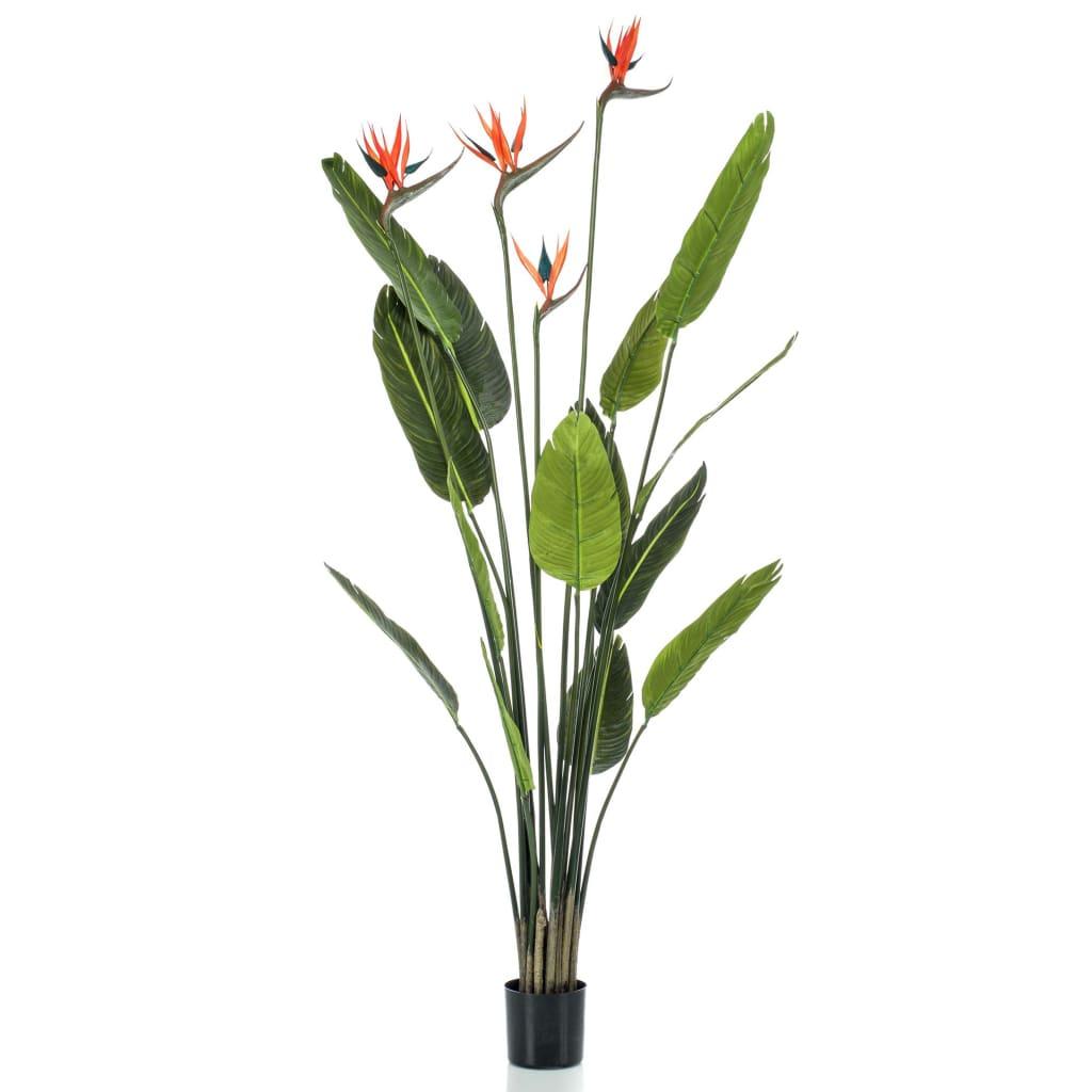 Se Emerald kunstig paradisfugl i potte med 4 blomster 150 cm hos Boligcenter.dk