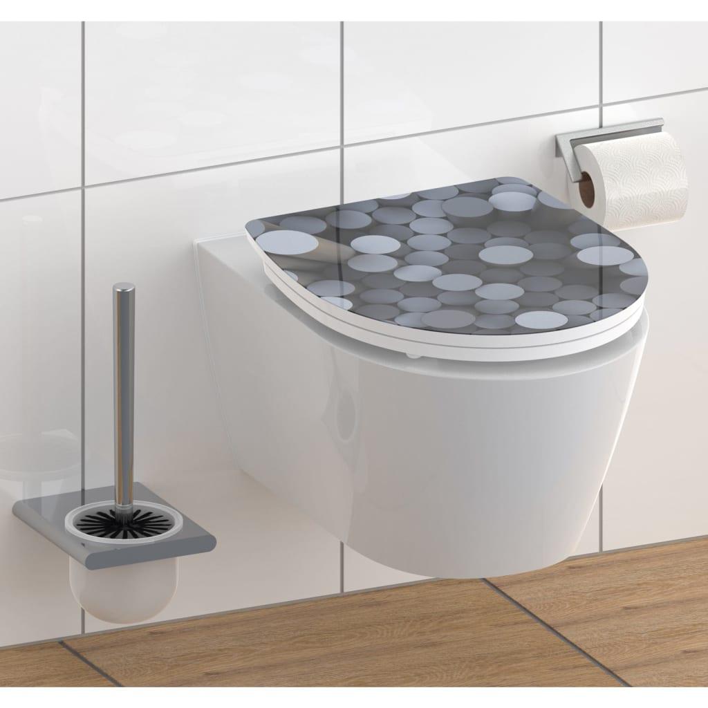 Se SCHÜTTE toiletsæde m. soft-close og quick-release ROUND DIPS højglans hos Boligcenter.dk