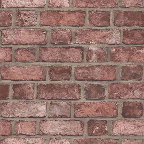 Homestyle tapet Brick Wall rød
