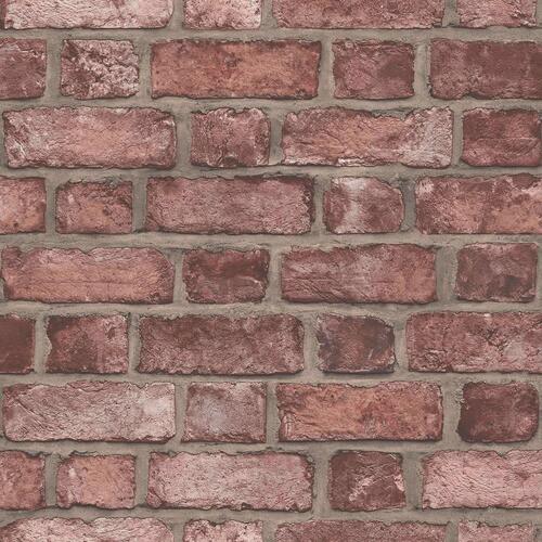 Homestyle tapet Brick Wall rød