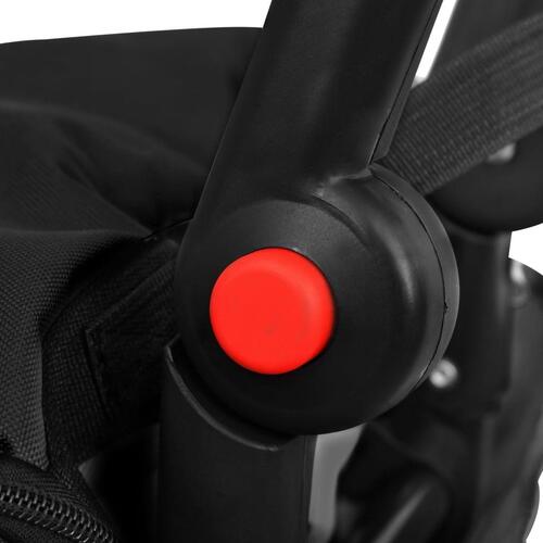 Foldbar cykeltrailer med indkøbstaske sort