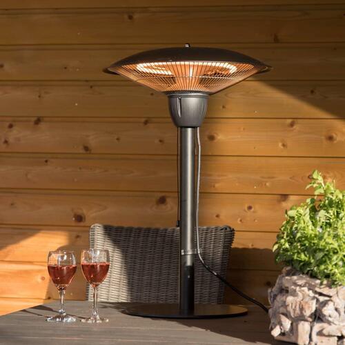 Sunred bordvarmer Barcelona 1500 W halogen sort