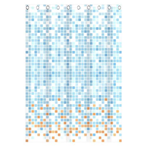 EISL badeforhæng 200x180x0,2 cm mosaik blå og orange