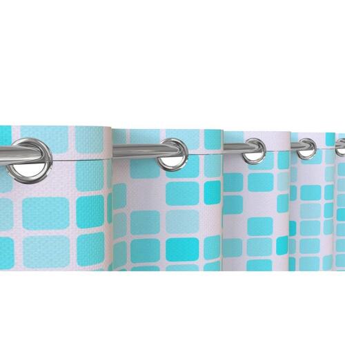 EISL badeforhæng 200x180x0,2 cm mosaik blå og orange
