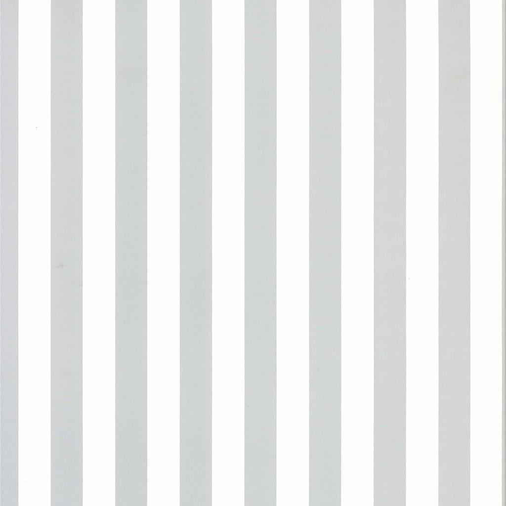 Tapet Fabulous World Stripes Hvid Og Lysegrå Fra Noordwand