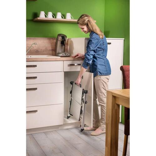 Hailo trappestige med 2 trin Mini Comfort 45 cm aluminium 4310-100