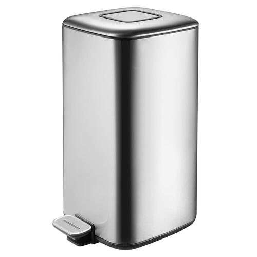 EKO pedalspand Regent 20 l mat sølvfarvet