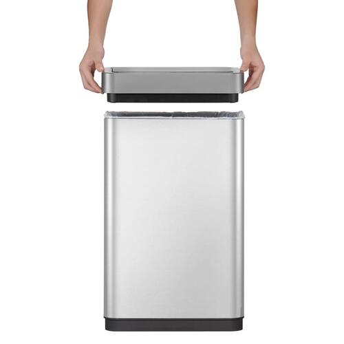 EKO affaldsspand med sensor Mirage X 80 l mat sølvfarvet