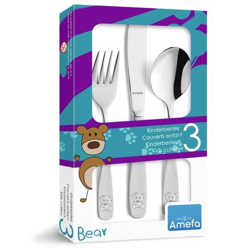 Amefa bestiksæt til børn 3 dele Bear