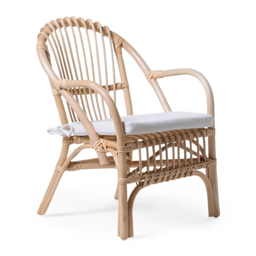 CHILDHOME børnestol med pude Montana rattan naturfarvet