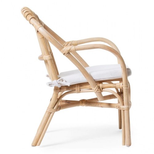 CHILDHOME børnestol med pude Montana rattan naturfarvet