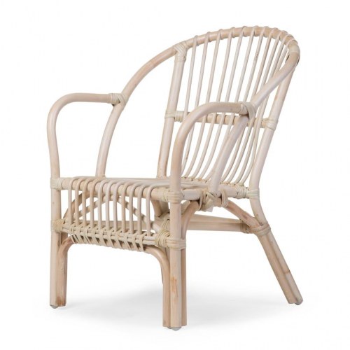 CHILDHOME børnestol med pude Montana rattan naturfarvet