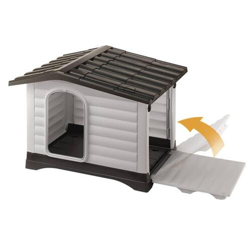 Ferplast hundehus Villa 70 grå 73 x 59 x 53 cm 87253099