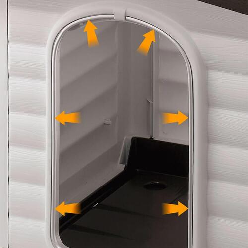 Ferplast hundehus Villa 70 grå 73 x 59 x 53 cm 87253099