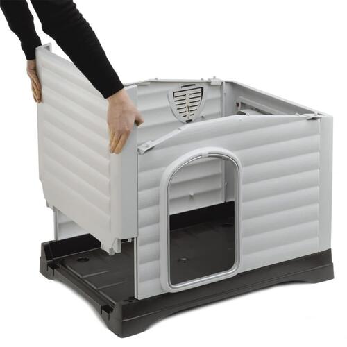 Ferplast hundehus Villa 70 grå 73 x 59 x 53 cm 87253099
