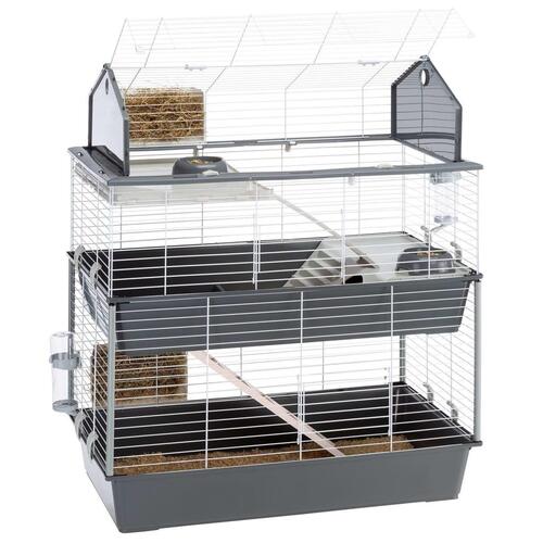 Ferplast kaninbur Barn 100 Double 95x57x121 cm grå