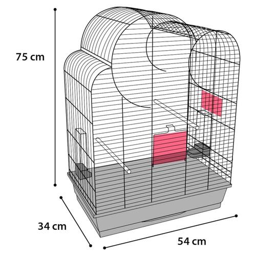 FLAMINGO undulatbur Wammer 1 54x34x75 cm sort