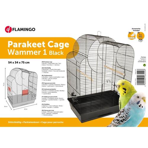 FLAMINGO undulatbur Wammer 1 54x34x75 cm sort