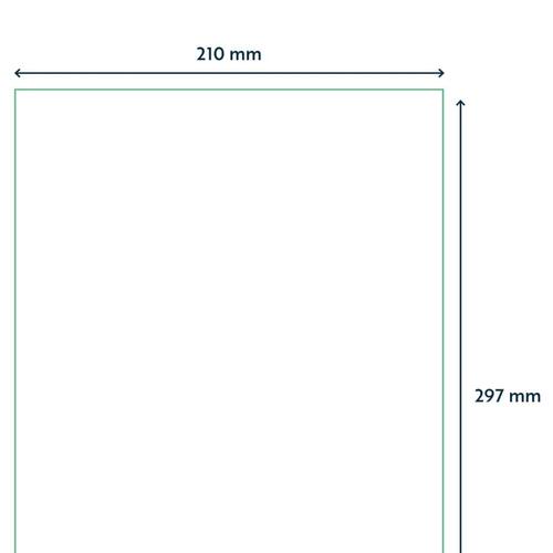 Rillprint selvklæbende etiketter 210x297 mm 500 ark hvid