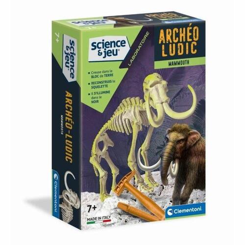 Clementoni Archéo Ludic Mammoth - fluorescerende videnskabssæt