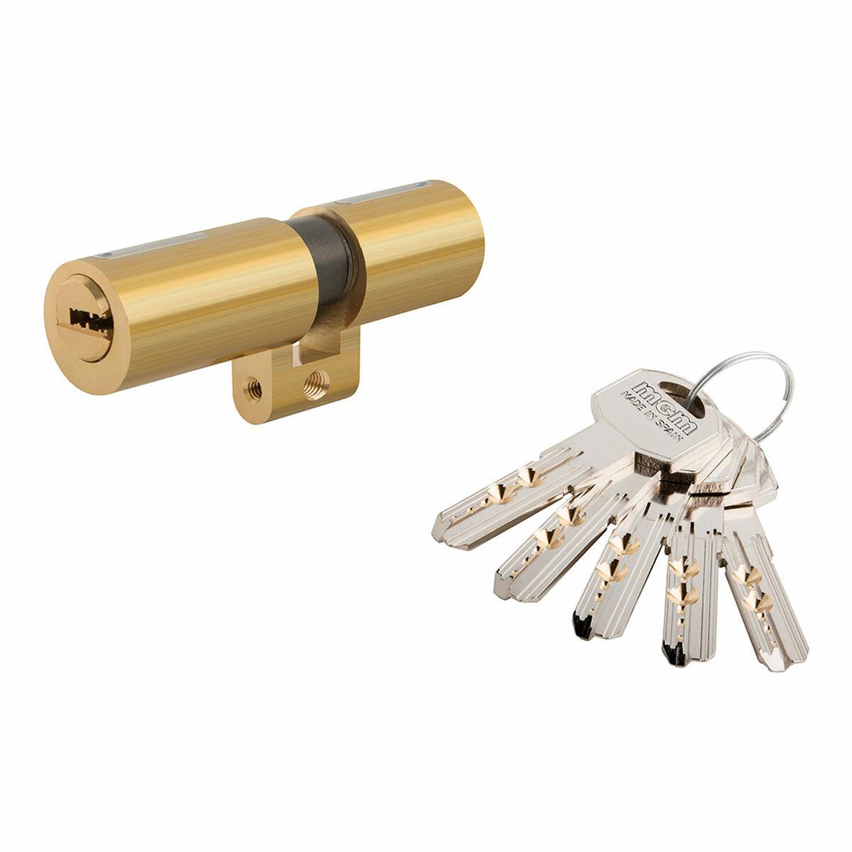 MCM sikkerhedscylinder SP 33-33 Schweizer - kobber/gylden