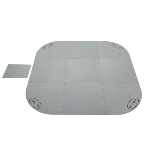 Lay-Z-Spa poolunderlag 10 stk. 216x216 cm grå