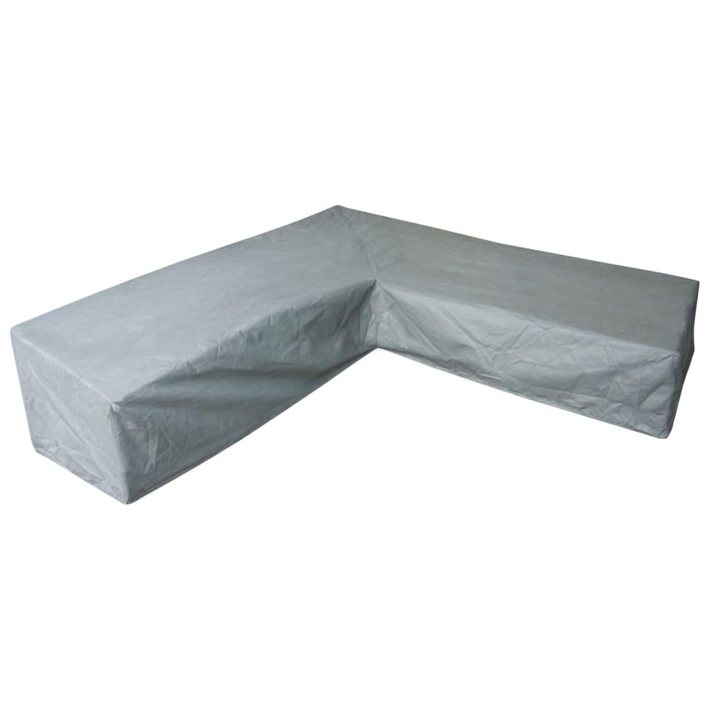 Eurotrail overtræk til havesofa L-formet 255x255x100/70 cm grå