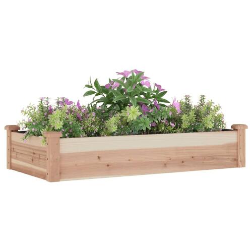Højbed med foring 120x60x25 cm massivt fyrretræ