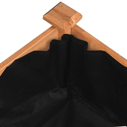 Plantekasse med foring 240x60x25 cm massivt fyrretræ brun