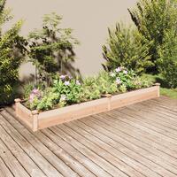 Plantekasse med foring 240x60x25 cm massivt fyrretræ