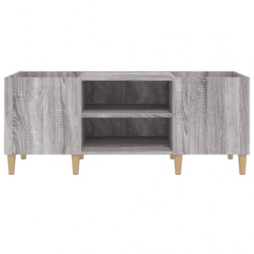 Vinylskab 121 x 38 x 48 cm - grå sonoma-eg