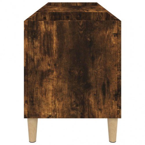 Vinylskab 121 x 38 x 48 cm - røget egetræsfarve