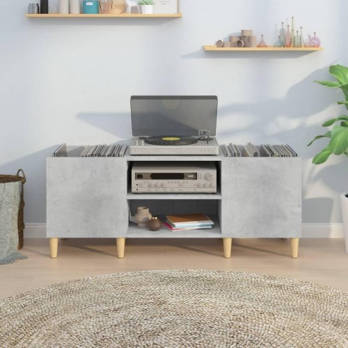 Vinylskab 121 x 38 x 48 cm - betongrå
