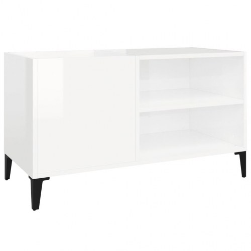 Vinylskab i hvid højglans 84,5 x 38 x 48 cm