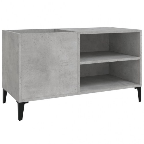 Vinylskab til LP-plader - betongrå, 84,5 x 38 x 48 cm